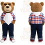 Bear Mascot Costume for Adults Custom Logo Party Character Suit