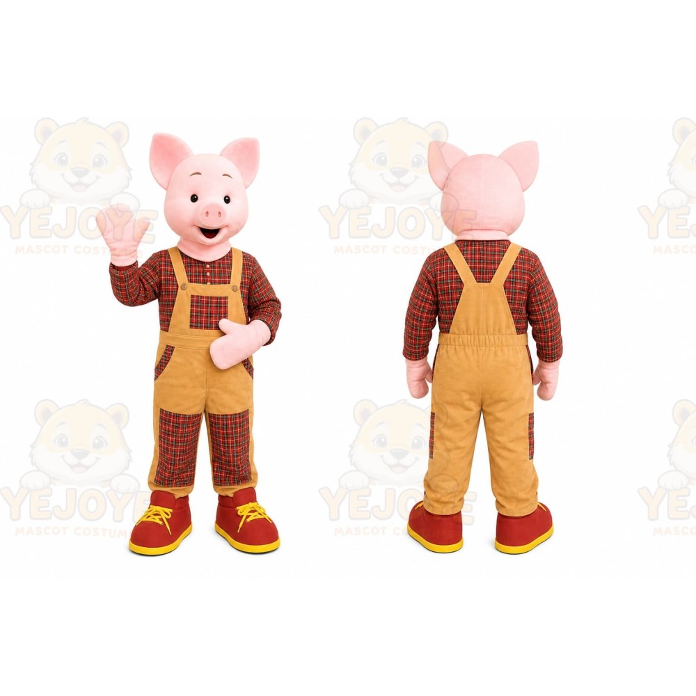 Pig Mascot Costume for Adults Custom Logo Party Character Suit