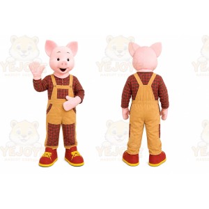 Pig Mascot Costume for Adults Custom Logo Party Character Suit