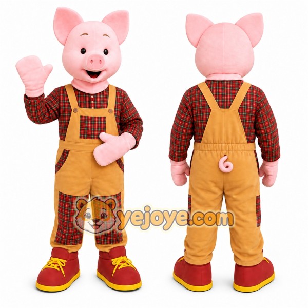 Pig Mascot Costume for Adults Custom Logo Party Character Suit