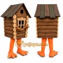 House Mascot Costume for Adults Custom Logo Party Character Suit