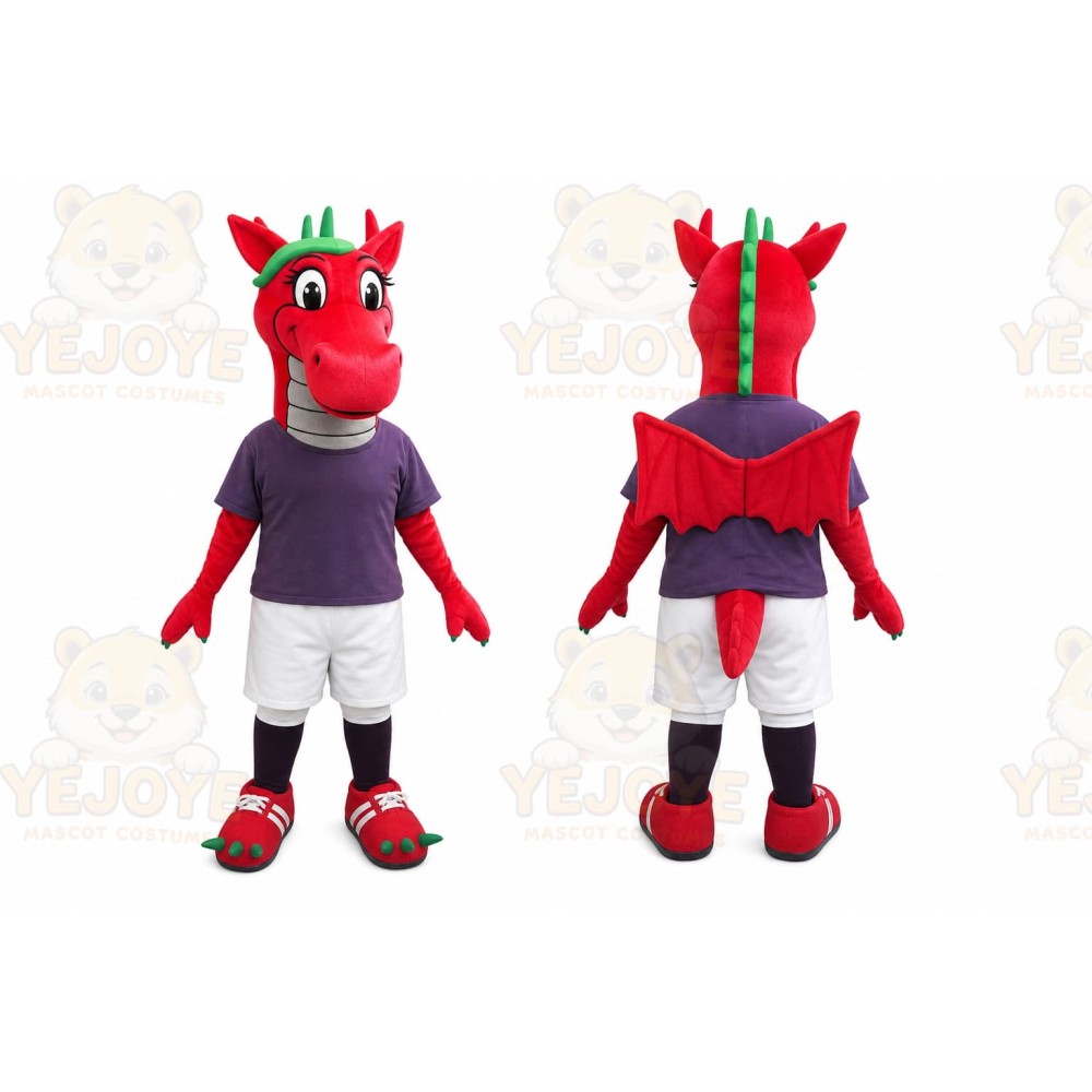 Dragon Mascot Costume for Adults Custom Logo Party Character Suit