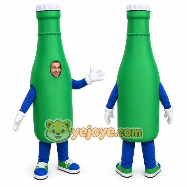 Bottle Mascot Costume for Adults Custom Logo Party Character Suit