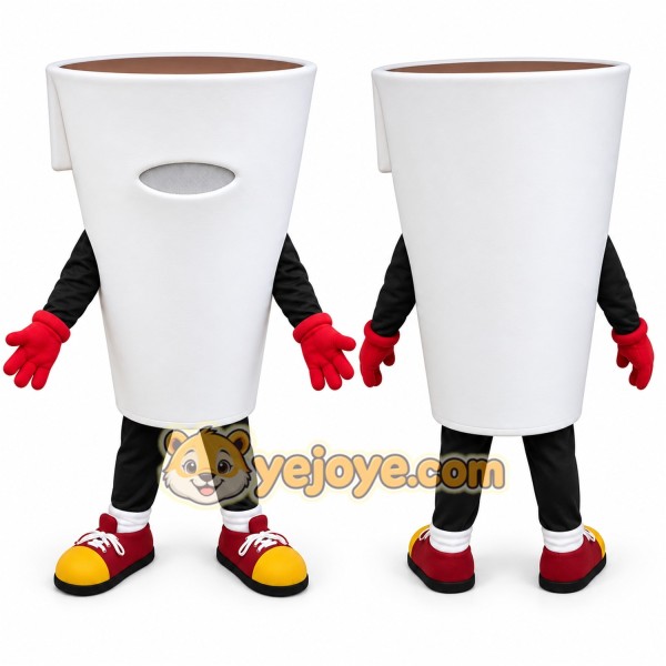 Cup Mascot Costume for Adults Custom Logo Party Character Suit