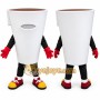 Cup Mascot Costume for Adults Custom Logo Party Character Suit