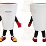 Cup Mascot Costume for Adults Custom Logo Party Character Suit