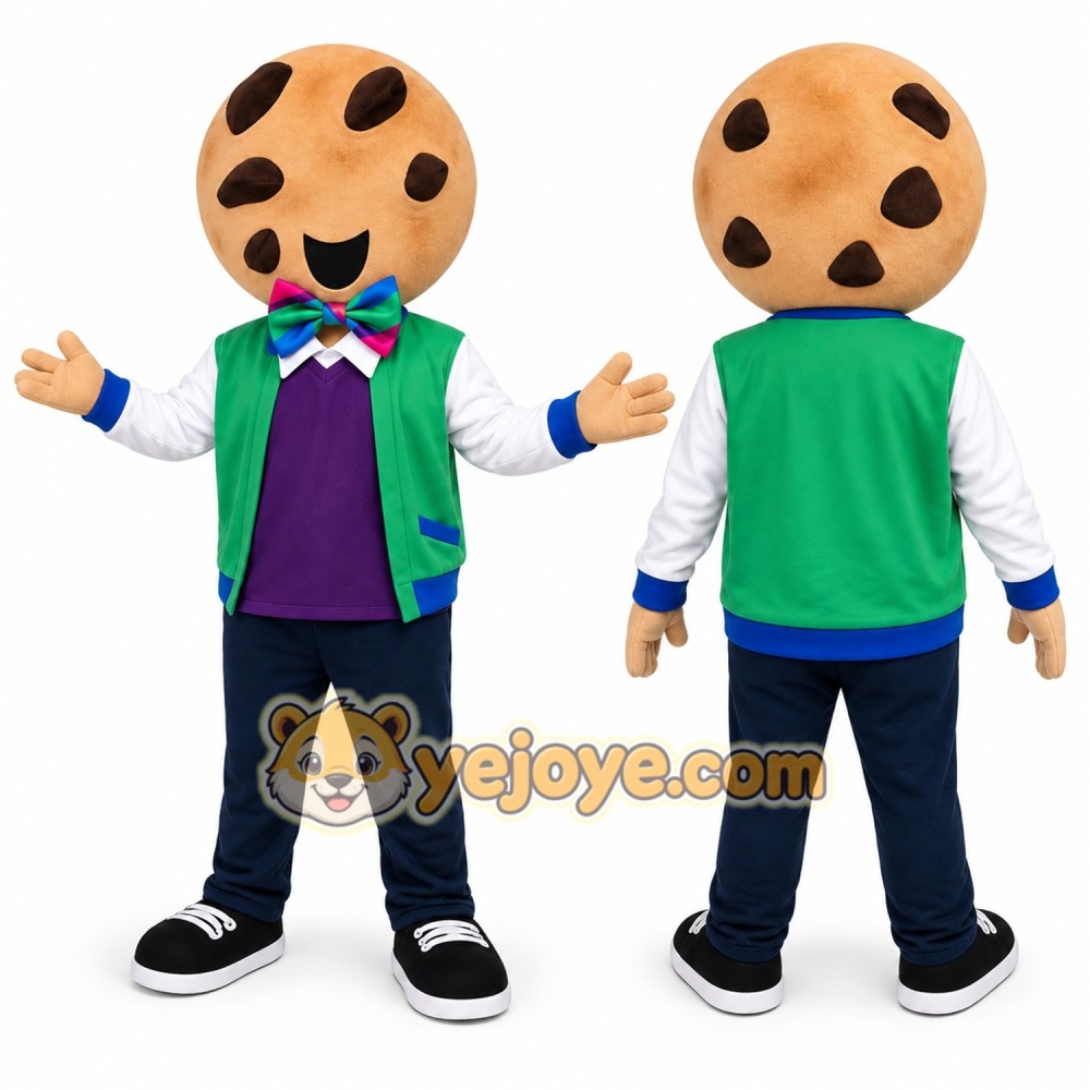 Cookie Mascot Costume for Adults Custom Logo Party Character Suit