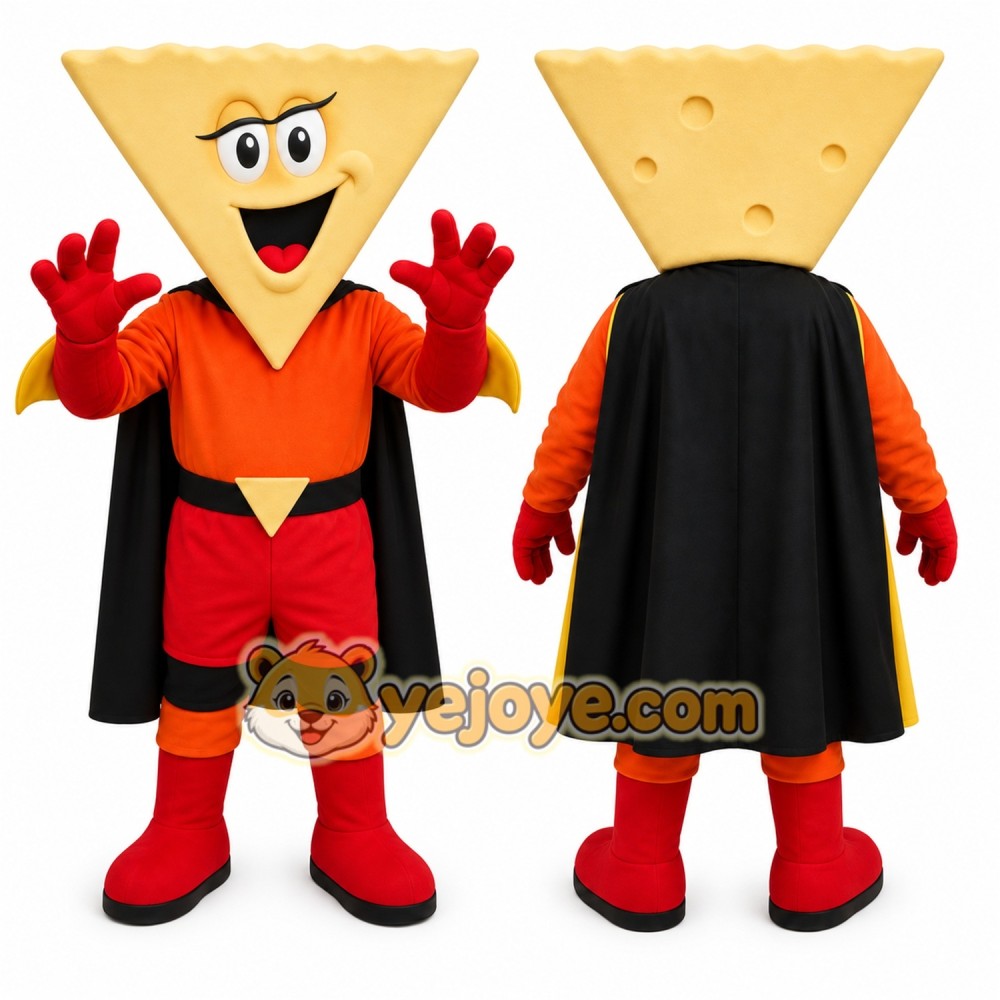 Triangular Snack Character Mascot Costume for Adults Custom Logo Party Character Suit Triangular Snack Character Mascot Costume for Adults Custom Logo Party Character Suit