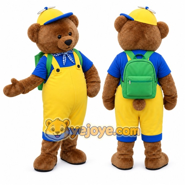 Bear Mascot Costume for Adults Custom Logo Party Character Suit