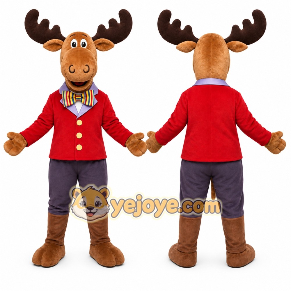 Moose Mascot Costume for Adults Custom Logo Party Character Suit