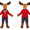 Moose Mascot Costume for Adults Custom Logo Party Character Suit
