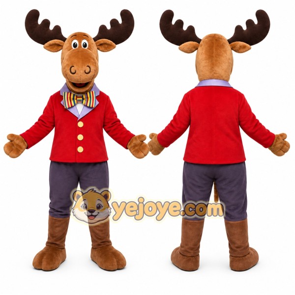 Moose Mascot Costume for Adults Custom Logo Party Character Suit