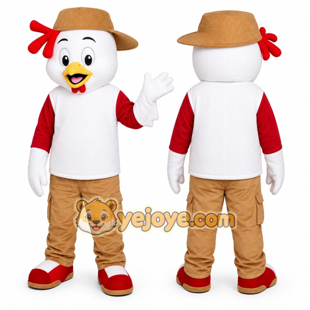 Chicken Mascot Costume for Adults Custom Logo Party Character Suit