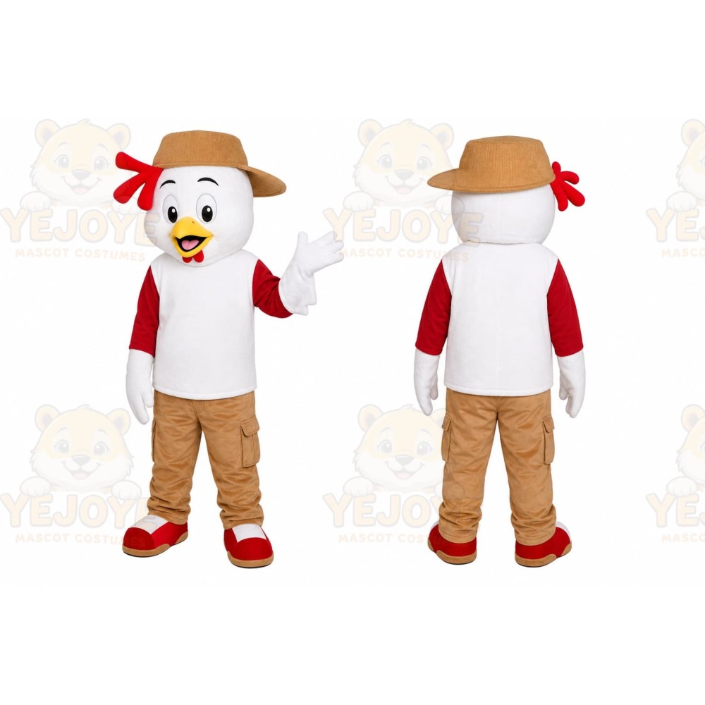 Chicken Mascot Costume for Adults Custom Logo Party Character Suit