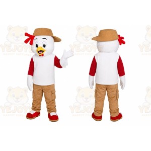 Chicken Mascot Costume for Adults Custom Logo Party Character Suit