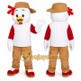 Chicken Mascot Costume for Adults Custom Logo Party Character Suit