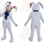 Rabbit Mascot Costume for Adults Custom Logo Party Character Suit