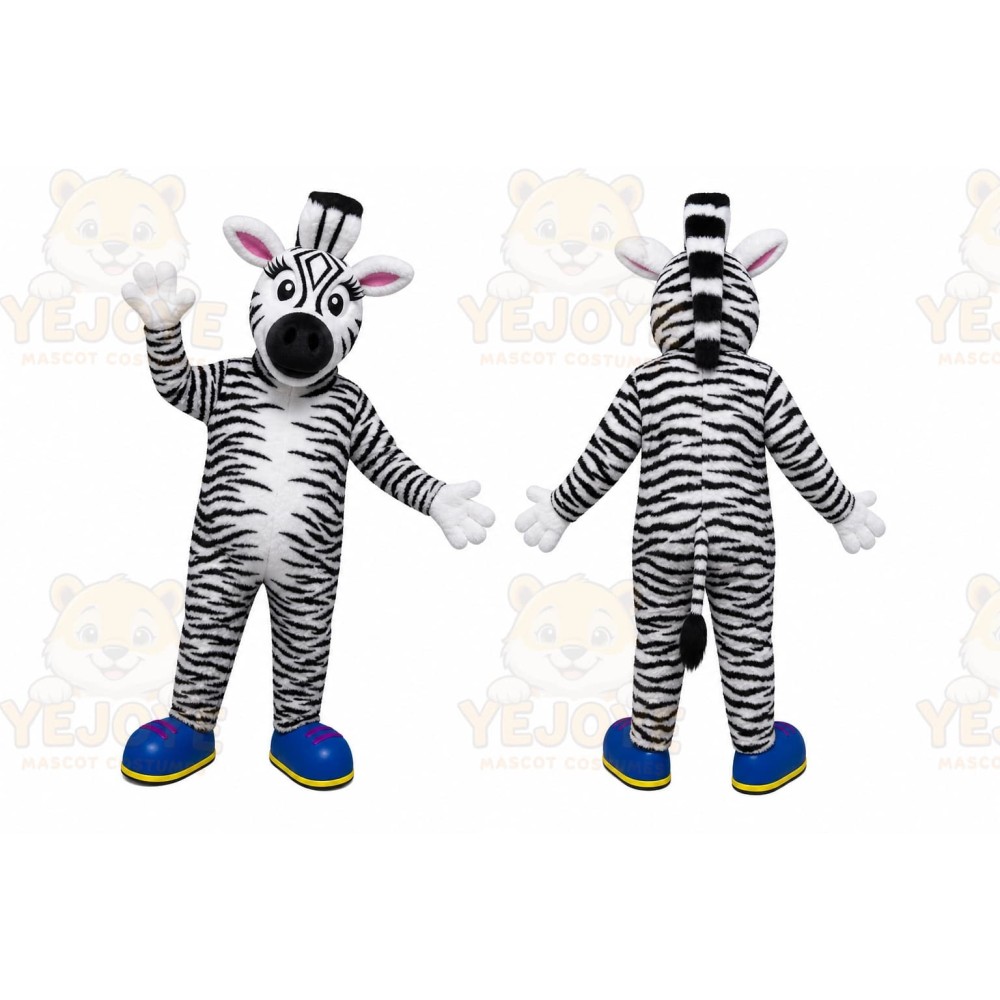 Zebra Mascot Costume for Adults Custom Logo Party Character Suit