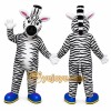 Zebra Mascot Costume for Adults Custom Logo Party Character Suit