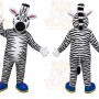 Zebra Mascot Costume for Adults Custom Logo Party Character Suit