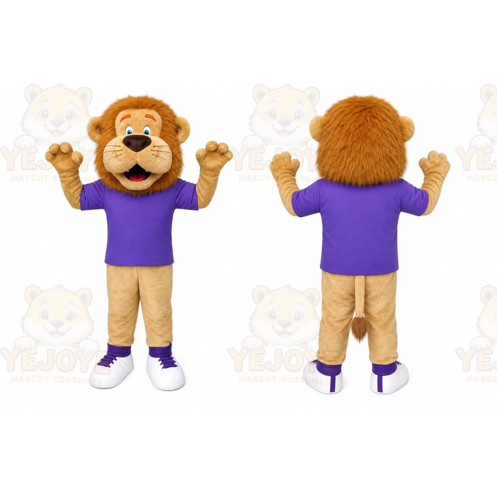 Lion Mascot Costume for Adults Custom Logo Party Character Suit