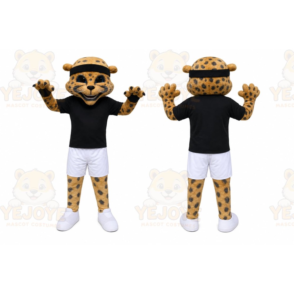 Cheetah Mascot Costume for Adults Custom Logo Party Character Suit