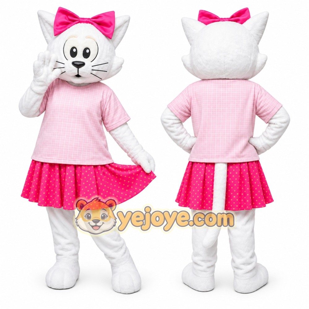 Cat Mascot Costume for Adults Custom Logo Party Character Suit