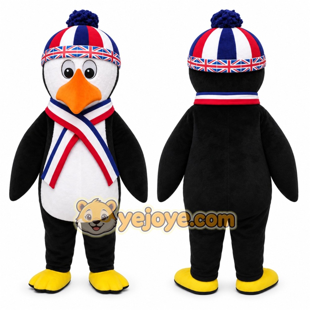 Penguin Mascot Costume for Adults Custom Logo Party Character Suit