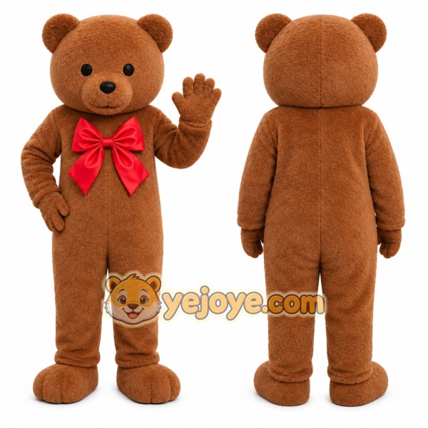 Bear Mascot Costume for Adults Custom Logo Party Character Suit