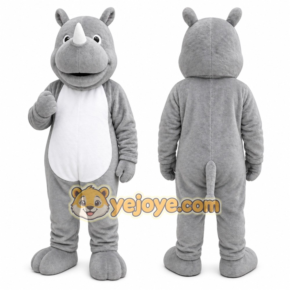 Rhino Mascot Costume for Adults Custom Logo Party Character Suit Rhino Mascot Costume for Adults Custom Logo Party Character Suit