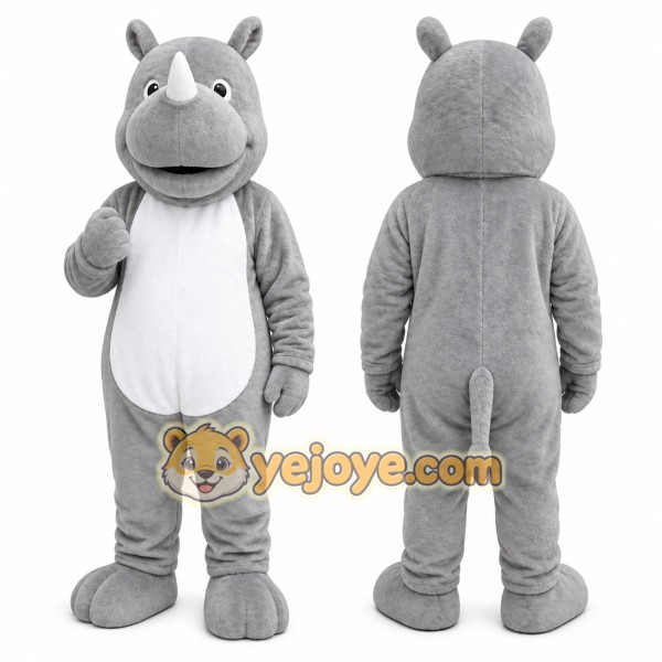 Rhino Mascot Costume for Adults Custom Logo Party Character Suit