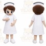 Nurse Mascot Costume for Adults Custom Logo Party Character Suit