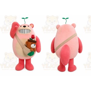 Bear Mascot Costume for Adults Custom Logo Party Character Suit