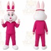 Rabbit Mascot Costume for Adults Custom Logo Party Character Suit