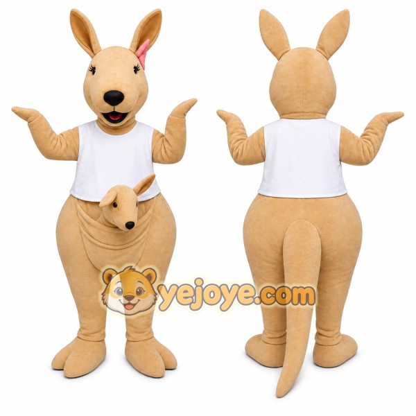 Kangaroo Mascot Costume for Adults Custom Logo Party Character Suit