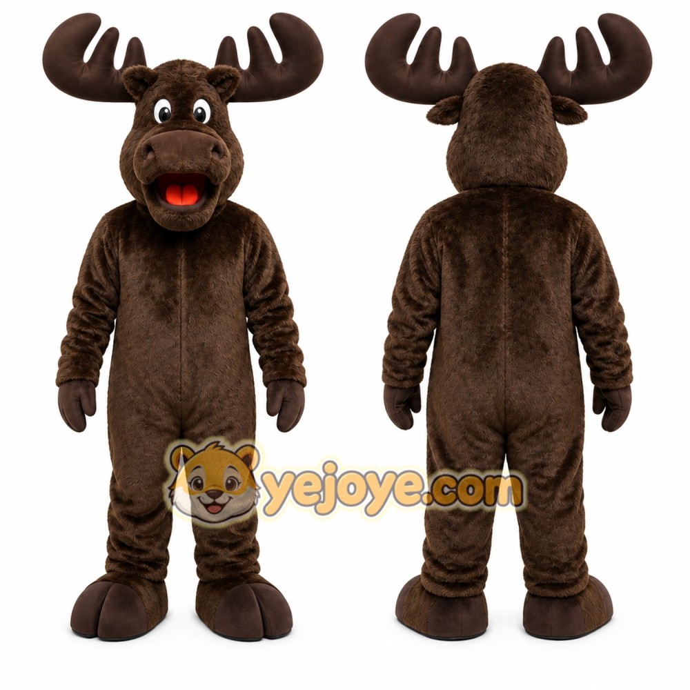 Moose Mascot Costume for Adults Custom Logo Party Character Suit