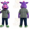 Hippo Mascot Costume for Adults Custom Logo Party Character Suit
