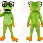 Frog Mascot Costume for Adults Custom Logo Party Character Suit