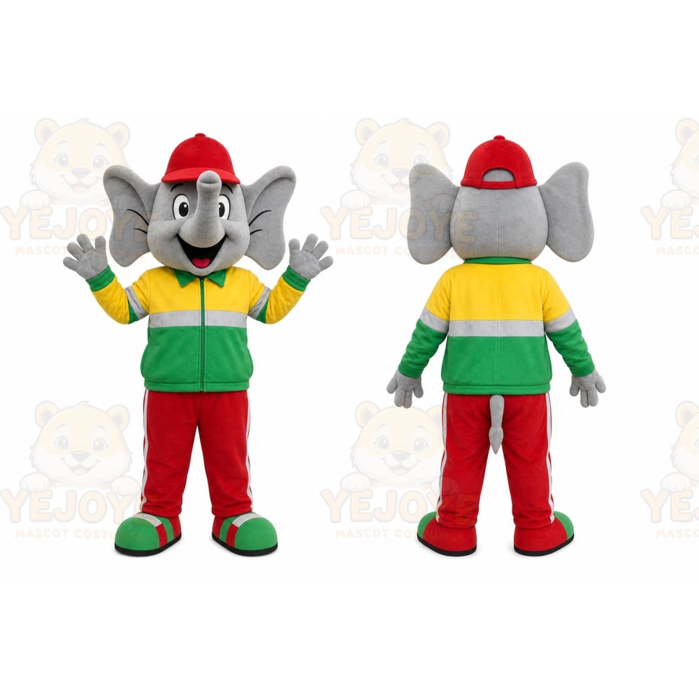 Elephant Mascot Costume for Adults Custom Logo Party Character Suit