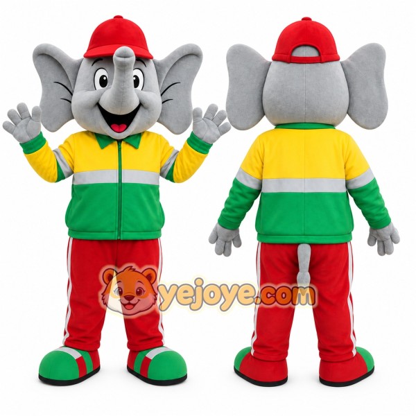 Elephant Mascot Costume for Adults Custom Logo Party Character Suit