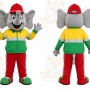 Elephant Mascot Costume for Adults Custom Logo Party Character Suit