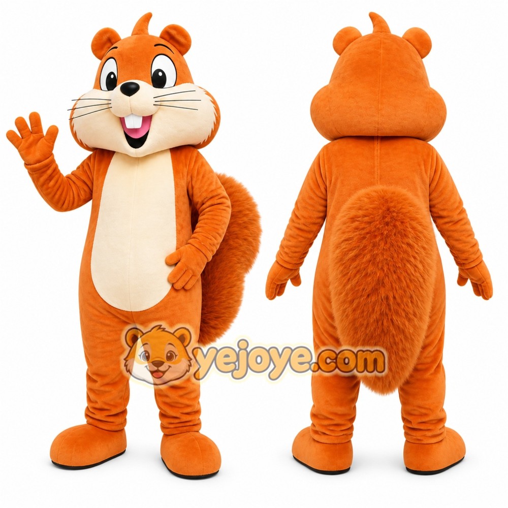 Squirrel Mascot Costume for Adults Custom Logo Party Character Suit