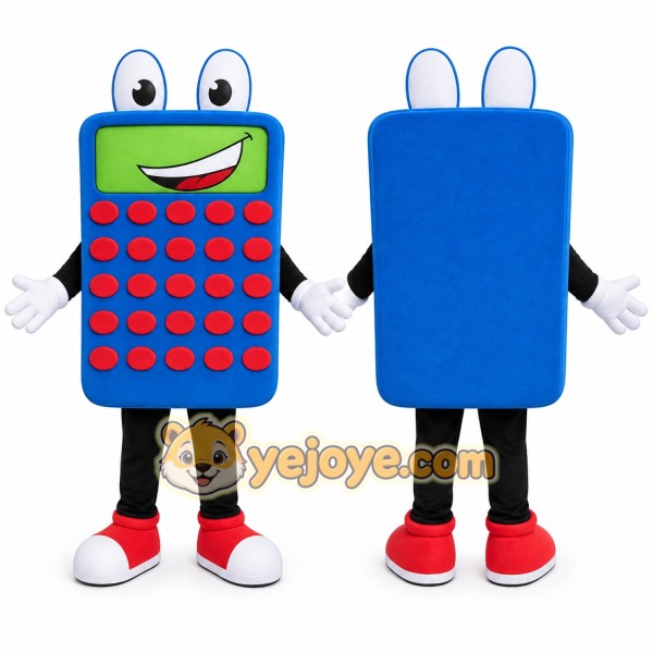 Calculator Mascot Costume for Adults Custom Logo Party Character Suit