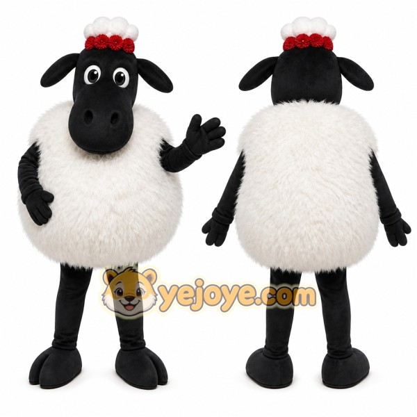Sheep Mascot Costume for Adults Custom Logo Party Character Suit
