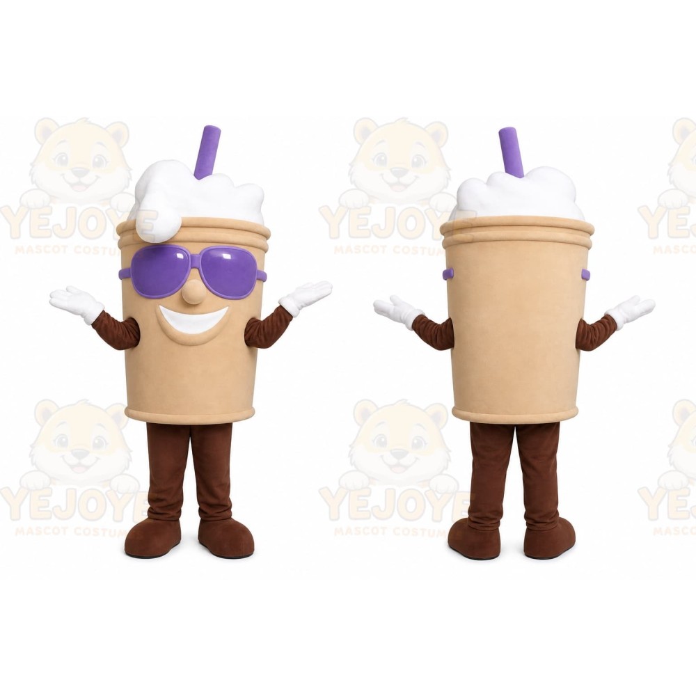 Milkshake mascot Mascot Costume for Adults Custom Logo Party Character Suit