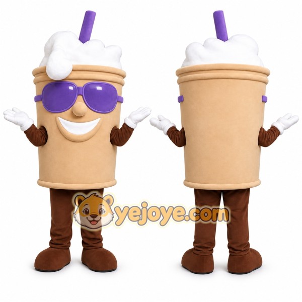 Milkshake mascot Mascot Costume for Adults Custom Logo Party Character Suit
