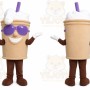 Milkshake mascot Mascot Costume for Adults Custom Logo Party Character Suit