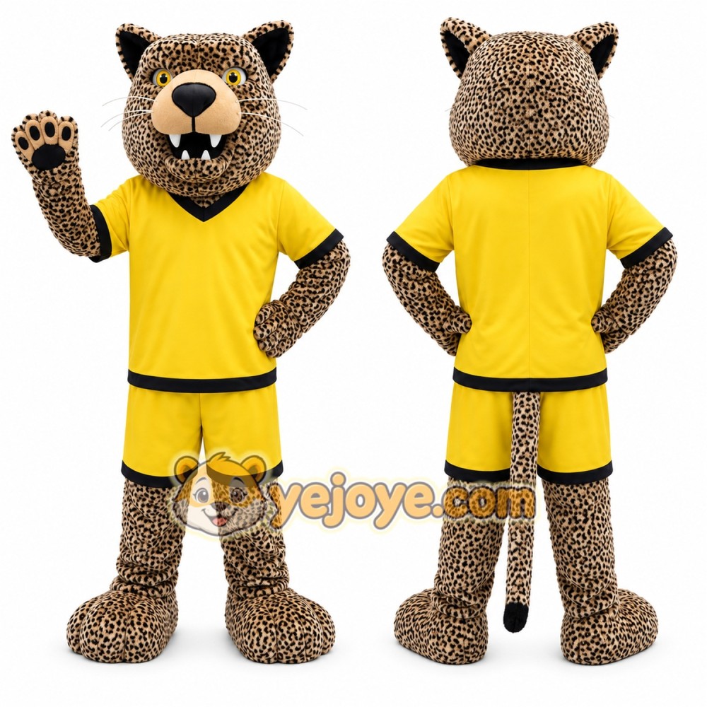 Leopard Mascot Costume for Adults Custom Logo Party Character Suit