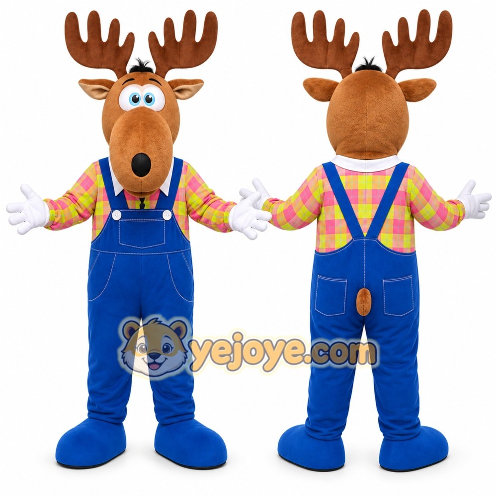 Moose Mascot Costume for Adults Custom Logo Party Character Suit