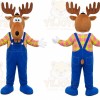 Moose Mascot Costume for Adults Custom Logo Party Character Suit